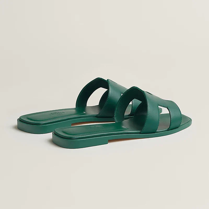 Hermes Sandales Vert viride