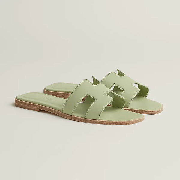 Hermes Sandales Vert de mer