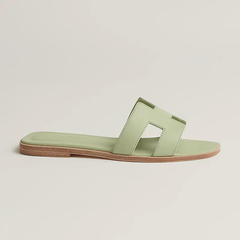 Hermes Sandales Vert de mer