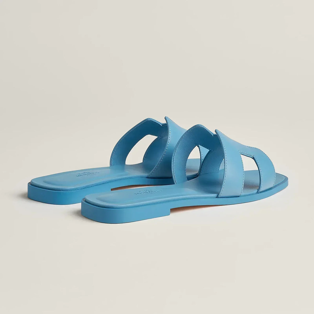 Hermes Sandales Blue Cameo