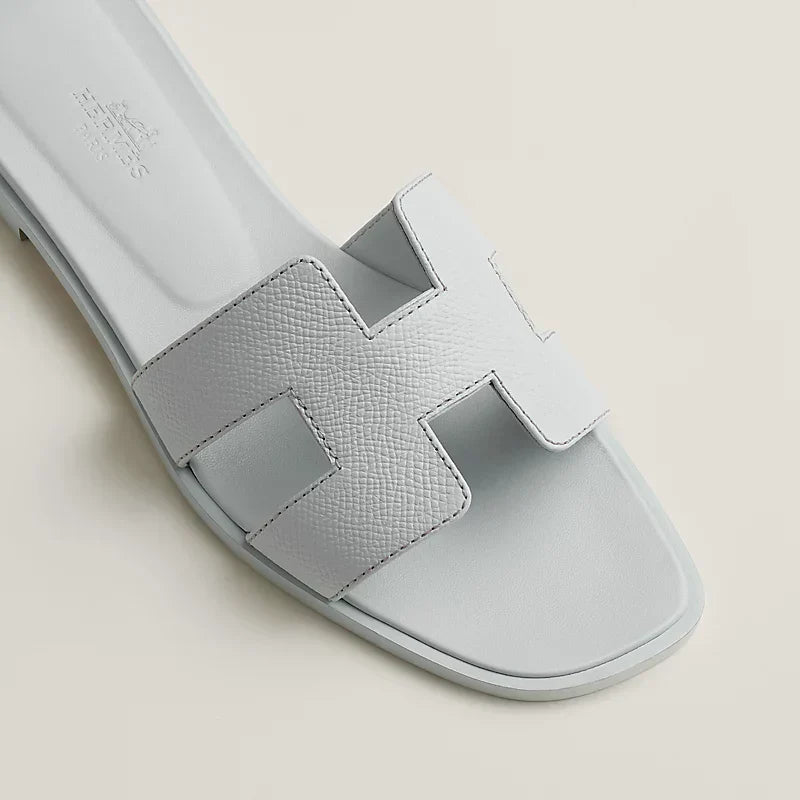 Hermes Sandales Bleu glacier