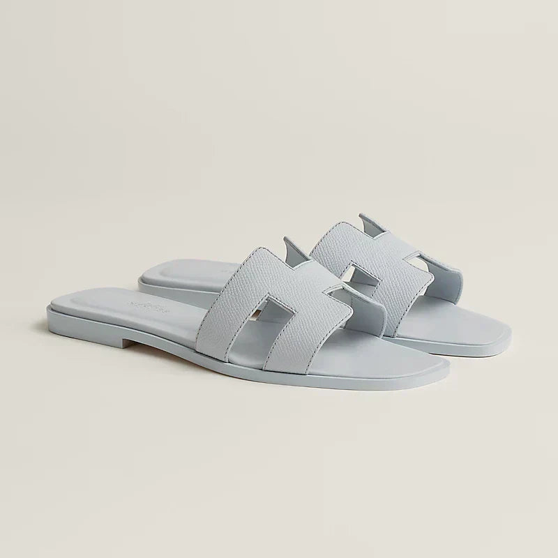 Hermes Sandales Bleu glacier
