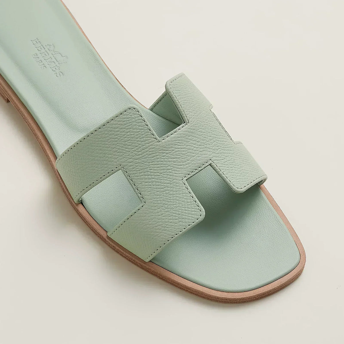 Hermes Sandales Vert Jade