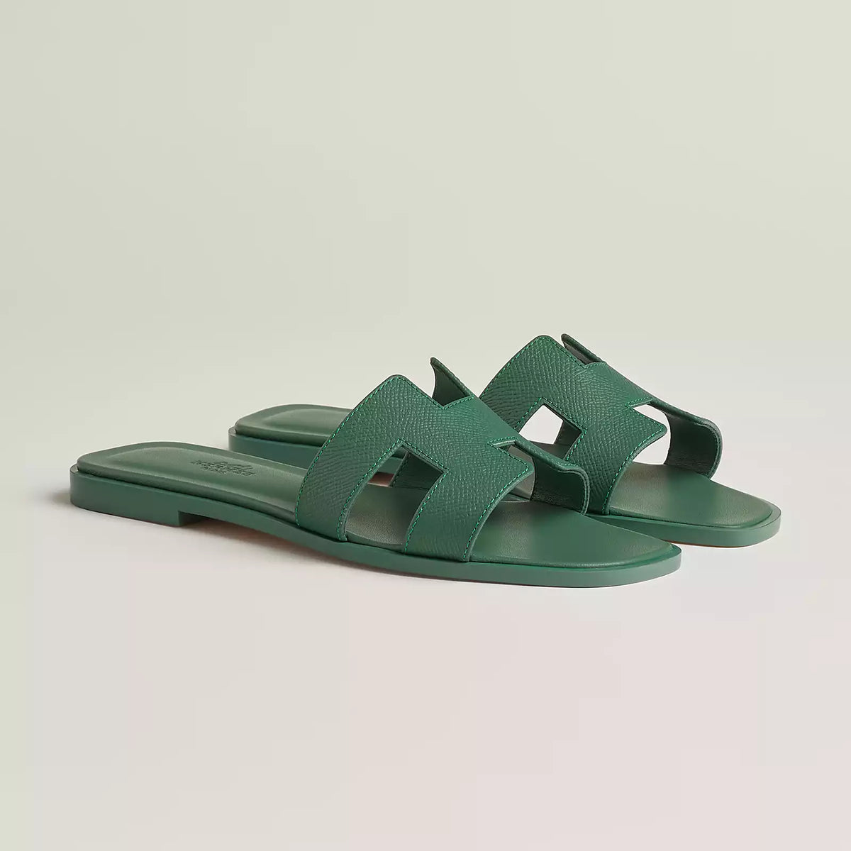 Hermes Sandales Ivy Green