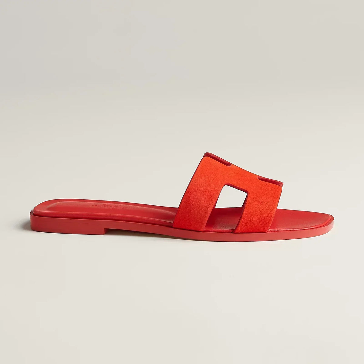 Hermes Sandales Rouge Grenadine