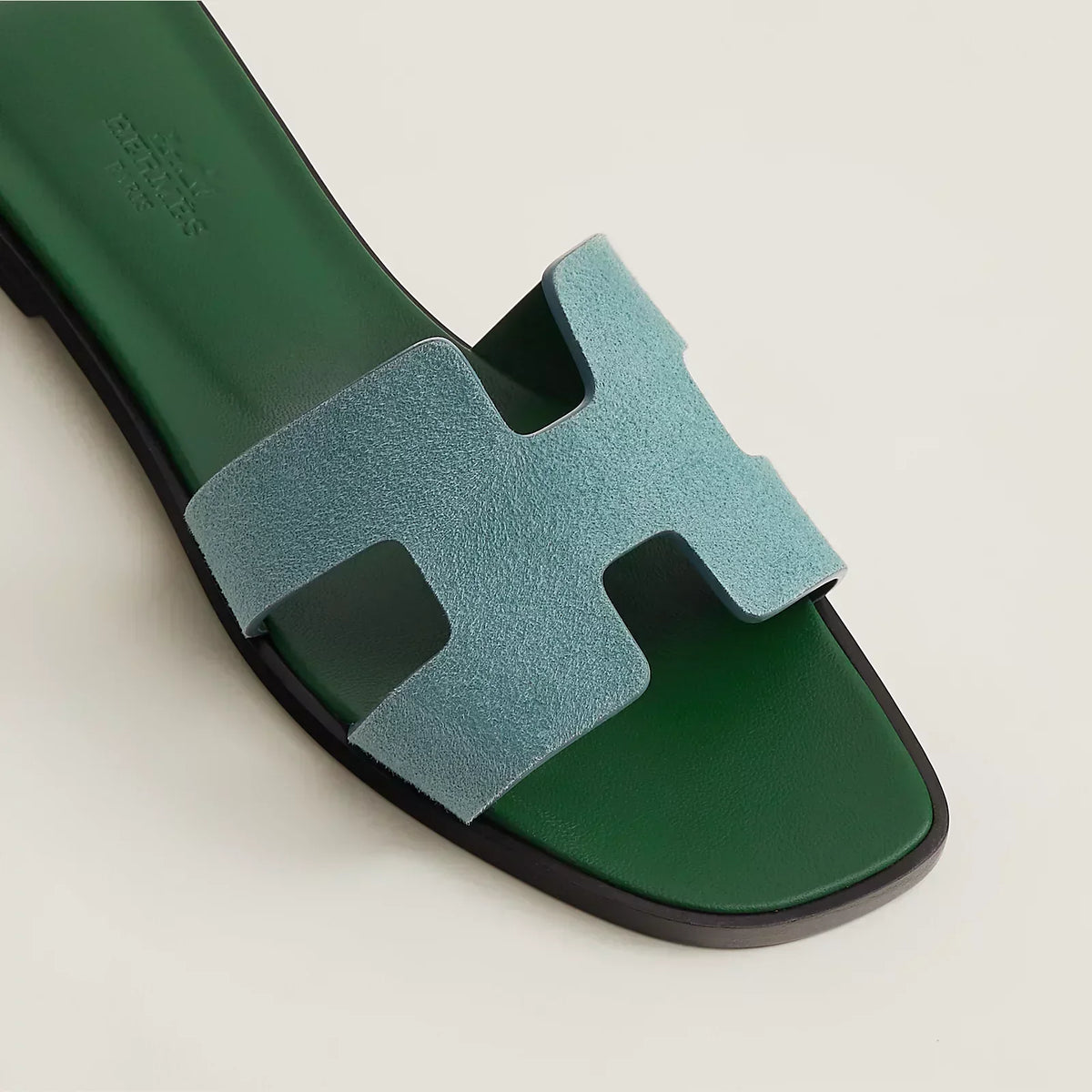 Hermes Sandales Vert d'eau