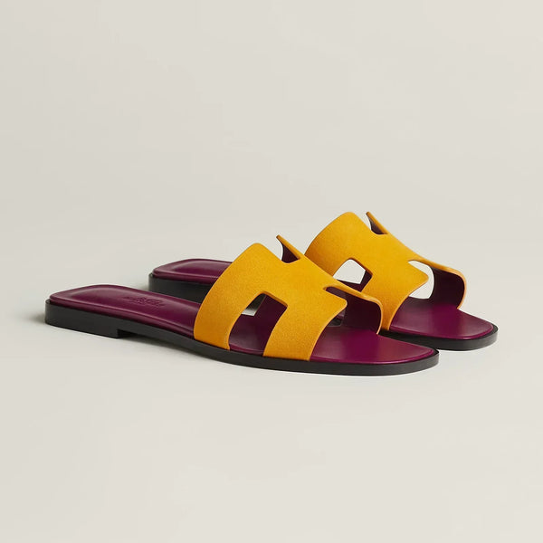 Hermes Sandales Jaune Topaze