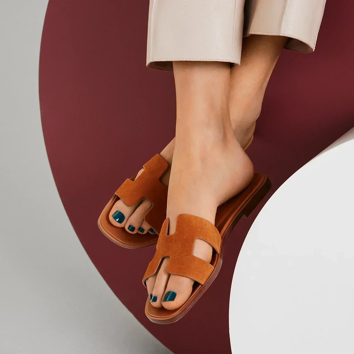 Hermes Sandales Naturel