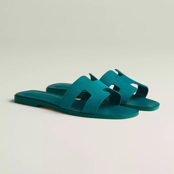 Hermes Sandales Oxford Green