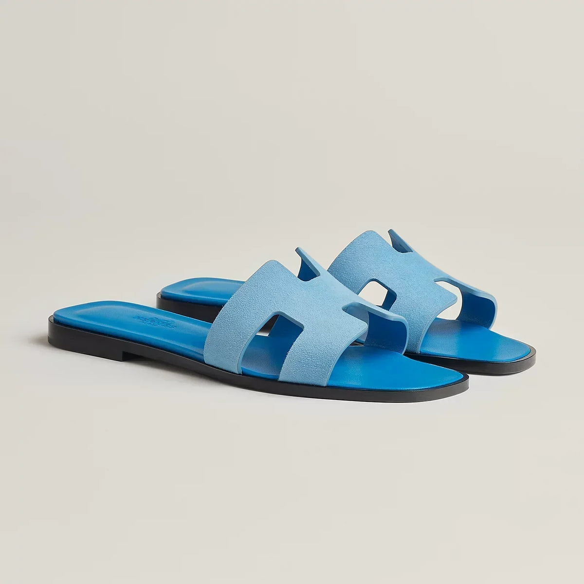 Hermes Sandales Blue Cameo