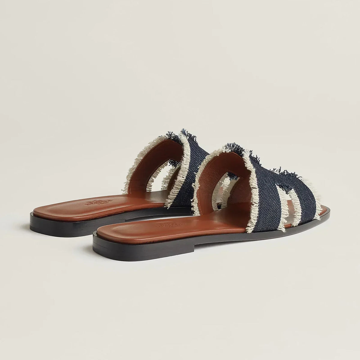 Hermes Sandales Bleu brut
