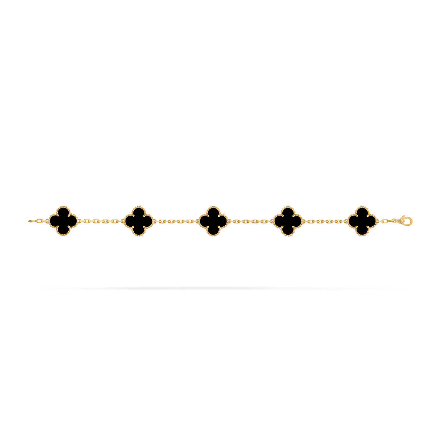 Van Cleef Vintage Alhambra 5 motifs Onyx