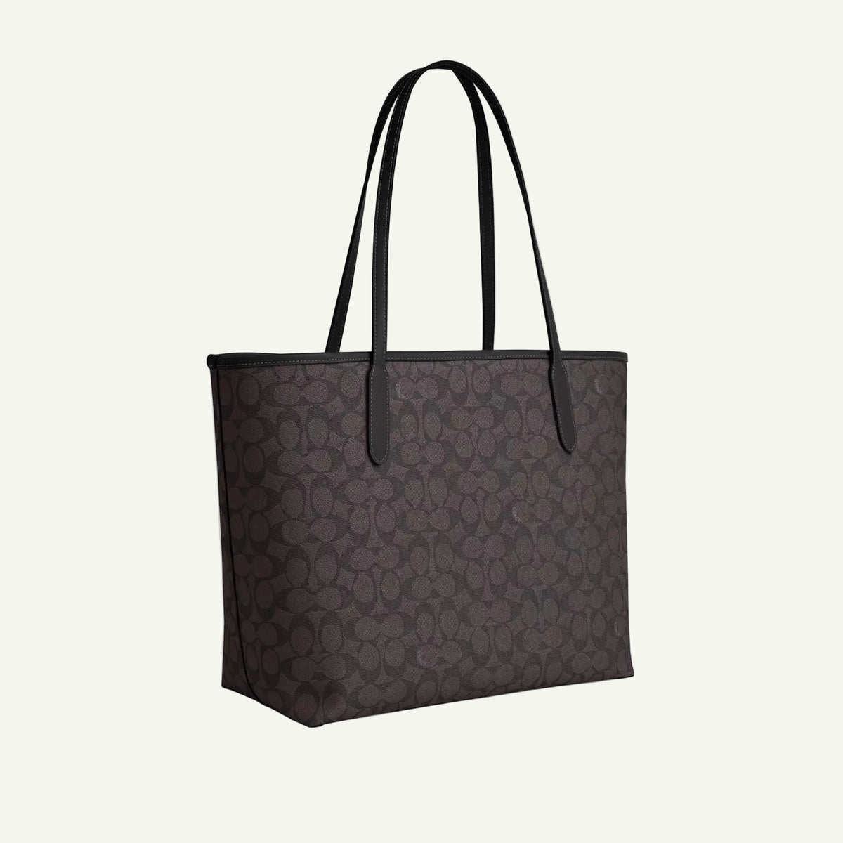 Coach Sac Cabas City Noir Toile