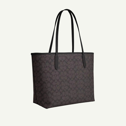Coach Sac Cabas City Noir Toile