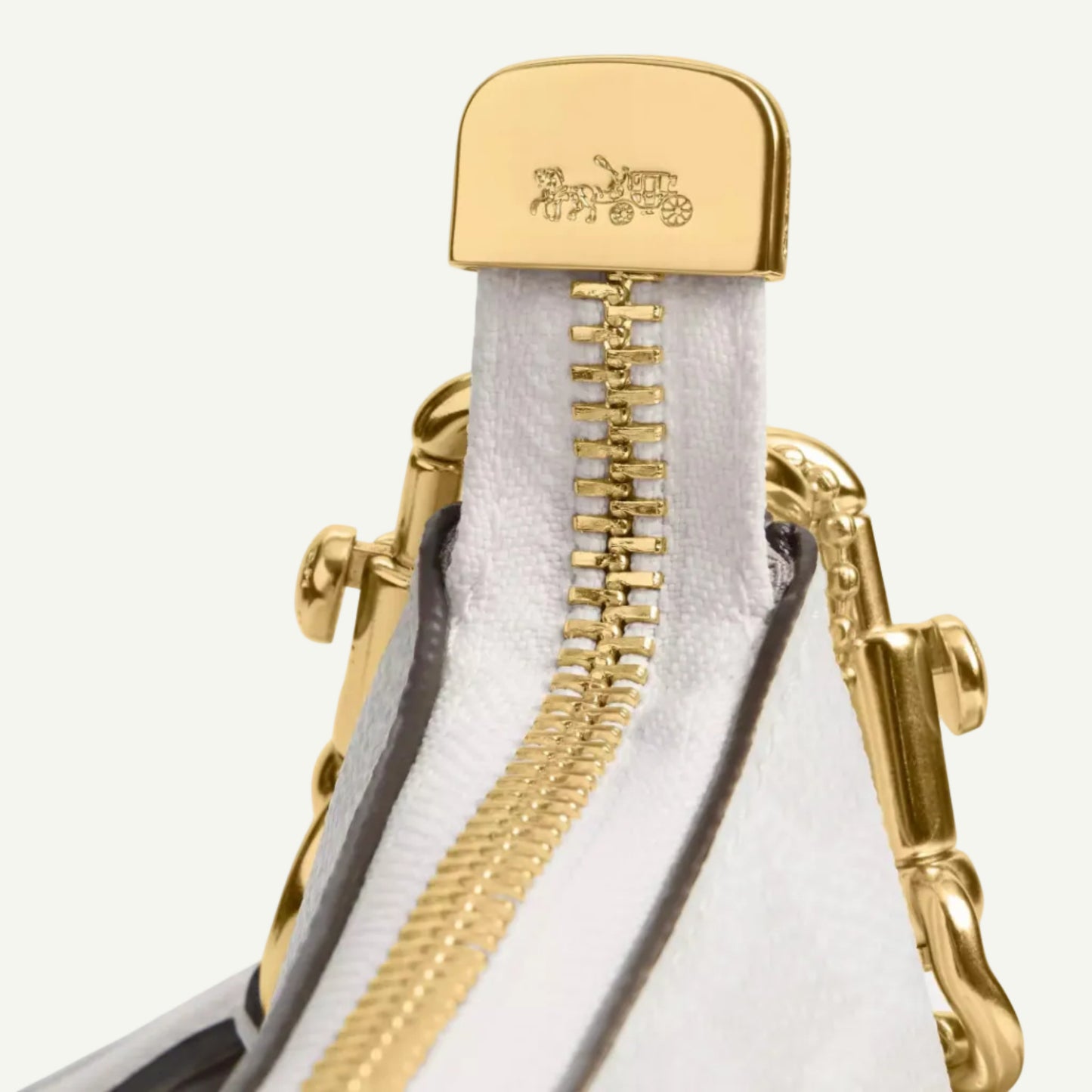 Coach Sac Teri Toile Blanc
