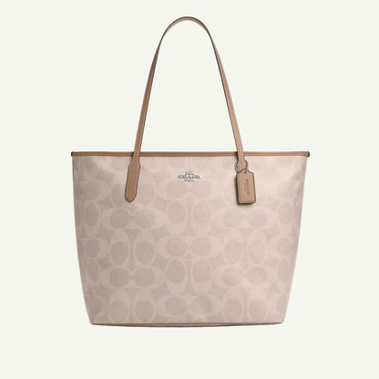 Coach Sac Cabas City Sable Toile