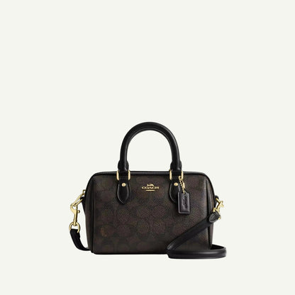 Coach Mini sac Bandoulière Rowan Noir Toile