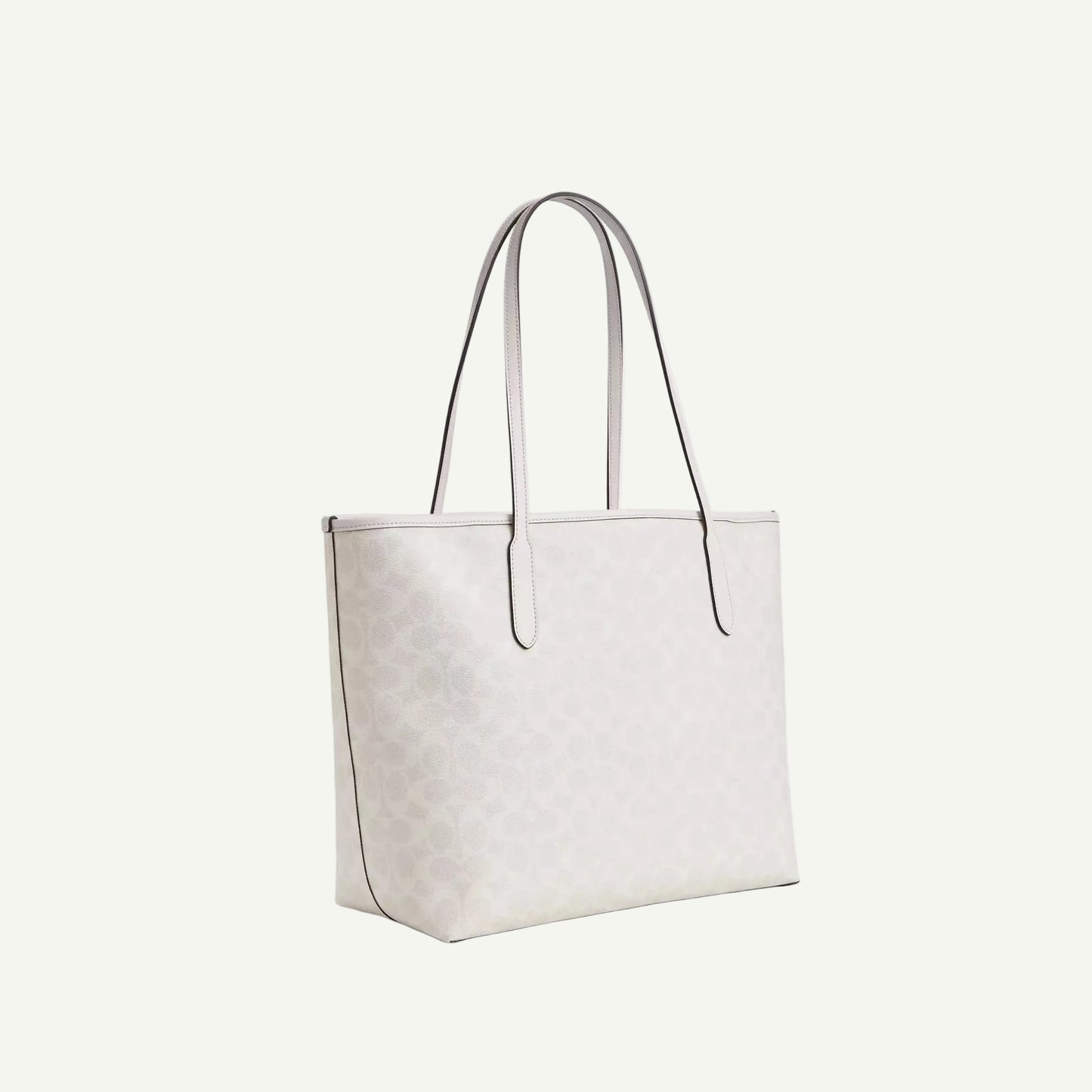 Coach Sac Cabas City Blanc Toile