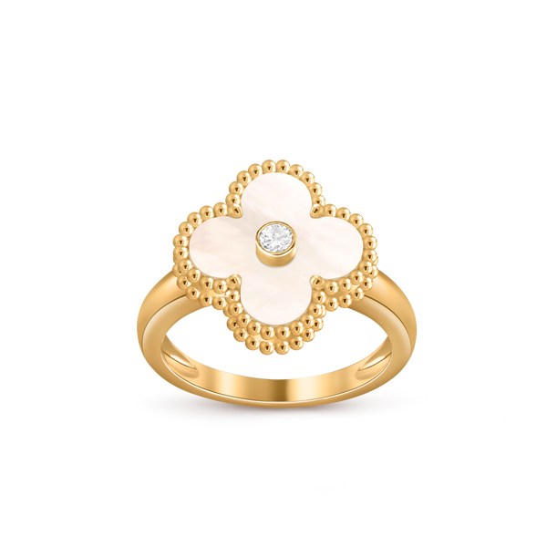 Van Cleef Bague Vintage Alhambra Nacre