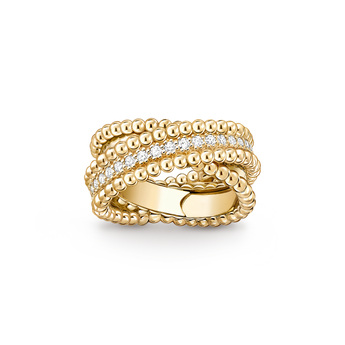 Van Cleef Bague Duo Perlée Diamants