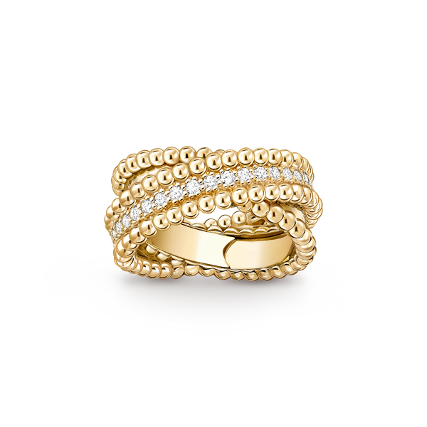 Van Cleef Bague Duo Perlée Diamants