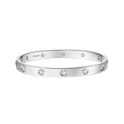 Cartier - Bracelet Love, 10 diamants Or Blanc
