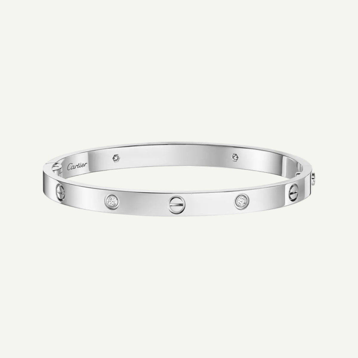 Cartier - Love Bracelet, 4 Diamonds White Gold