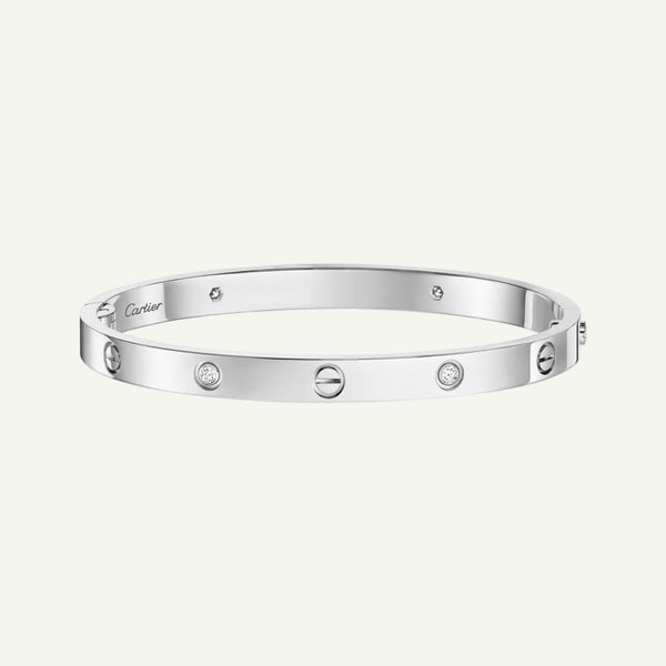 Cartier - Love Bracelet, 4 Diamonds White Gold