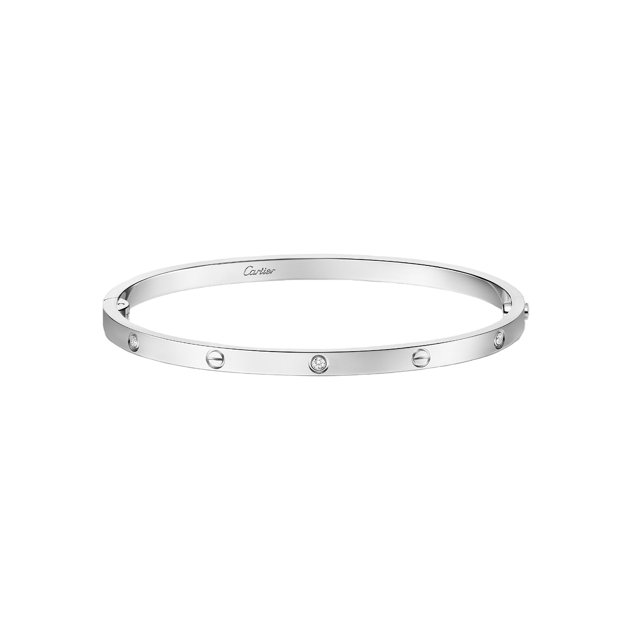 Cartier - Bracelet Love, 4 diamants Or Blanc