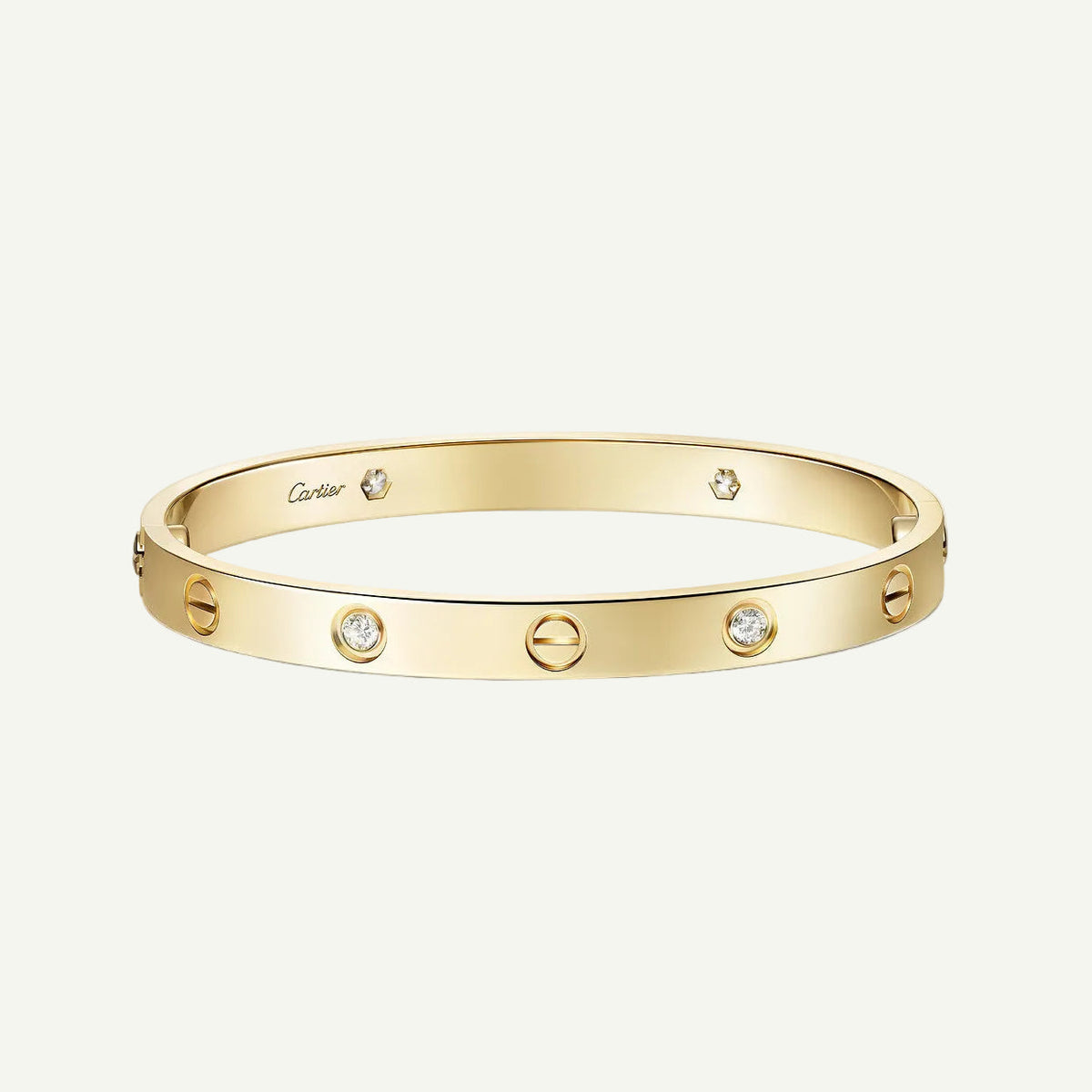 Cartier - Love Bracelet, 4 Diamonds Yellow Gold